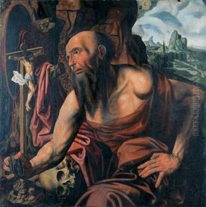 The Penitent Saint Jerome In A Cave