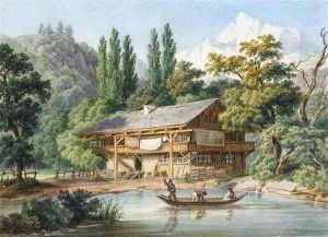 Pair Of Views,
Presumablyfrom Unterseen. by Leonard Bantli