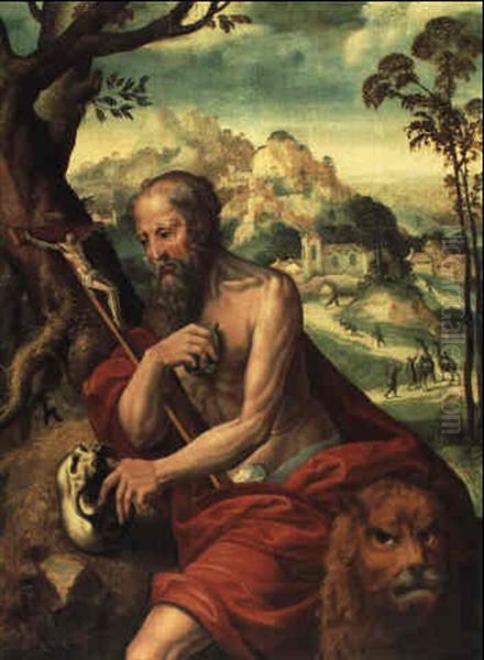Der Hl. Hieronymus In Einer Landschaft - view 1