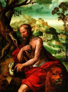 Der Heilige Hieronymus In Einer Landschaft