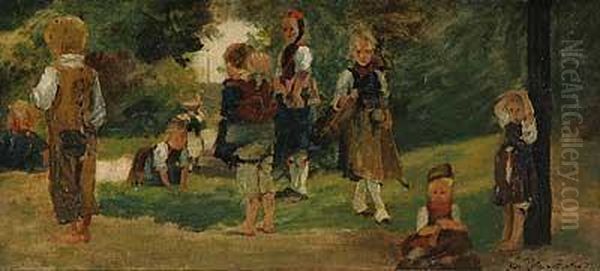 Schwalmer Kinder Auf Einer Lichtung - view 1