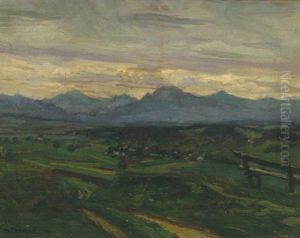 Fohntag In Den Bayerischen Alpen by Wilhelm Hempfing