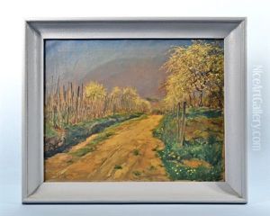 Landschaft Mit Weg Im Fruhling Landschaft Mit Weg Im Fruhling