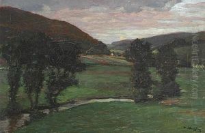 Sommerlicher Bachlauf Im Vorgebirge by Wilhelm Hempfing