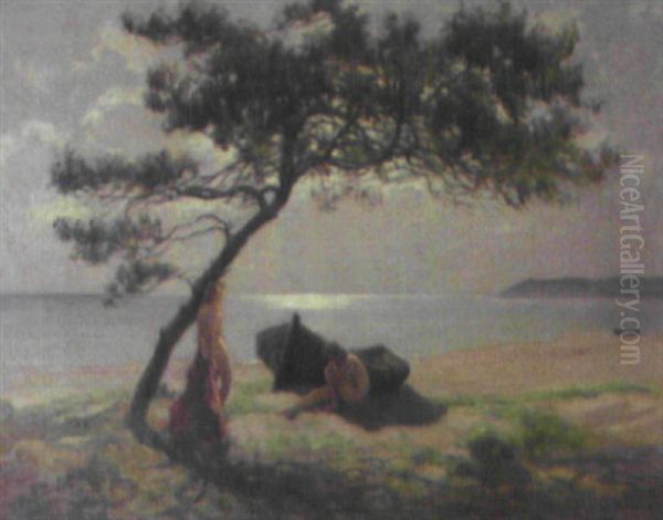 Badende Madchen Am See - view 1