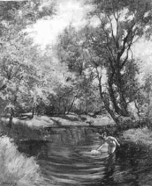 Badende Am Altrhein - view 1