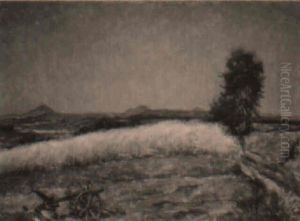 Sommerliche Landschaft Mit Reifem Kornfeld Sommerliche Landschaft Mit Reifem Kornfeld