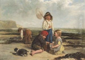 Children Rockpooling