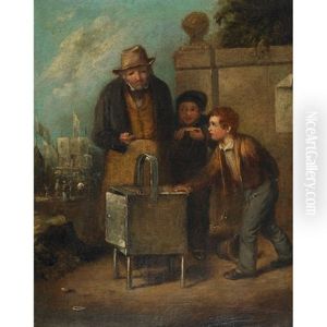 The Pet; Roasted Chestnuts (pair) by William Hemsley