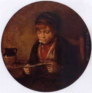 A Boy Reading by William Hemsley