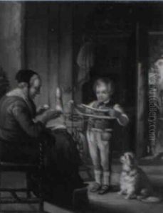 Knitting Lesson by William Hemsley