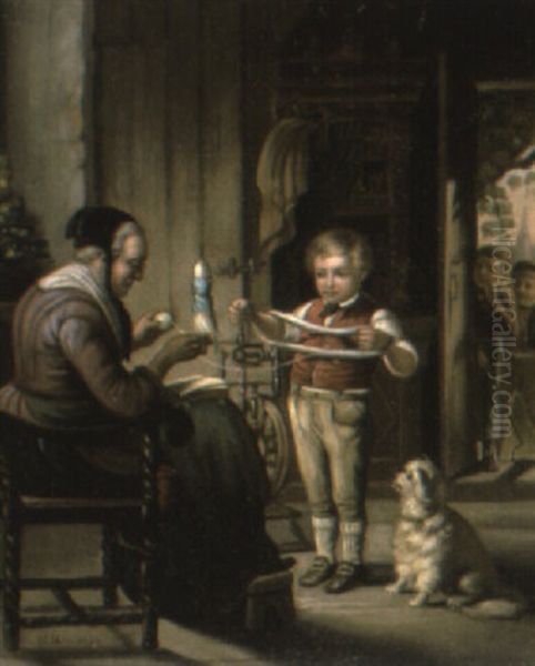 Helping The Grandmother - view 1
