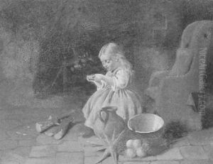 By The Kitchen Fire by William Hemsley