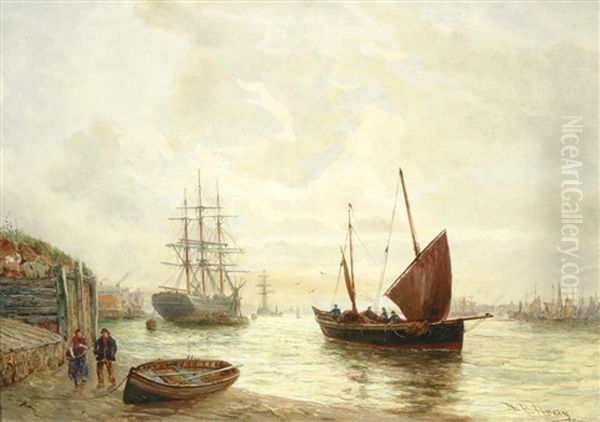 Shipping On An Estuary - view 1