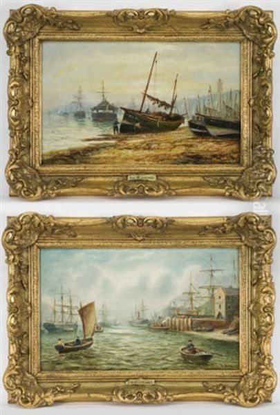 Harbor Scene (+ Another, 2 Works) - view 1