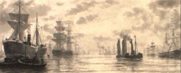Ships On The Tyne At North Shields - view 1
