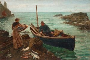 The Fisherman's Sweetheart by Charles Napier Hemy