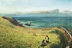 The Meadow By The Sea by Charles Napier Hemy