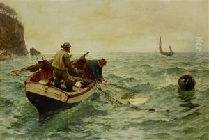 Hauling The Trammel Net by Charles Napier Hemy