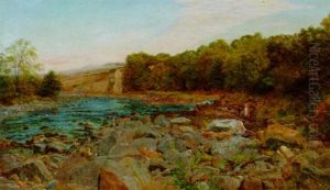 Wall Mill, North Tyne by Charles Napier Hemy