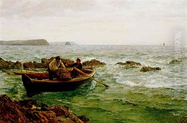 Hauling Lobster Pots, Falmouth - view 1