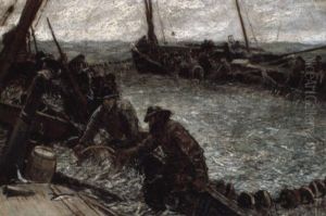 Harvesting The Catch by Charles Napier Hemy
