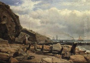 The Spanish Battery At The Mouth Of The Tyne by Charles Napier Hemy