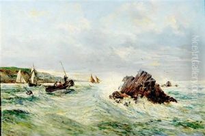 The Yorkshire Coast by Thomas Marie Madawaska Hemy