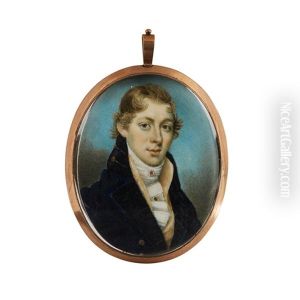 Portrait Miniature Of A Gentleman Portrait Miniature Of A Gentleman