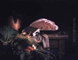 Nature Morte Au Gigot Et Aux Legumes