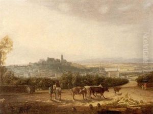 View Of Lancaster From The East by John Henderson the Elder
