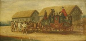 The Brighton To London Coach by Charles Cooper Henderson
