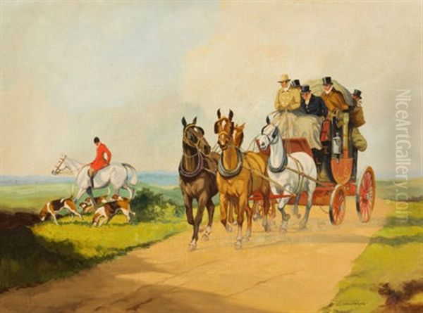 Coach On A Country Road - view 1