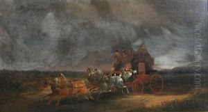 A Mail Coach On A Stormy Night