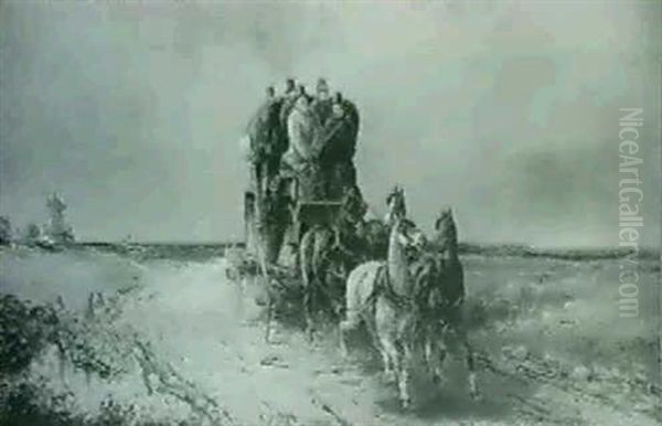 A Mail Coach On An Open Road - view 1