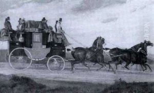The Bristol, Bath And London Coach by Charles Cooper Henderson