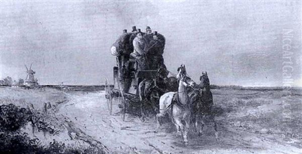 Driving A Coach Over Flat Land - view 1