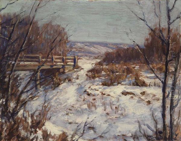 Creek In Winter - Near Fort Qu'appelle - view 1