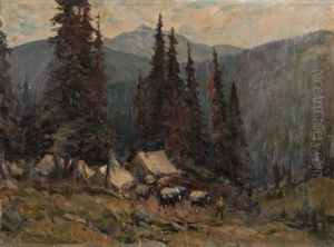 Rocky Mountain Encampment by Henderson, James