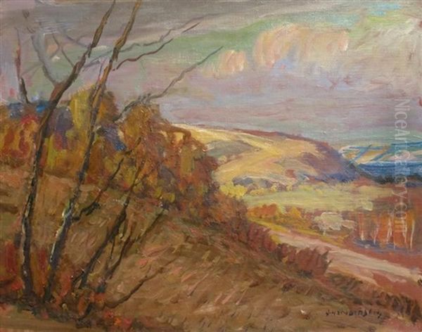 Hillside With Trees, Qu'appelle Winter - view 1