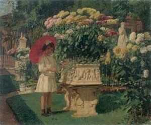 Garota No Jardim by Joao Baptista Da Costa