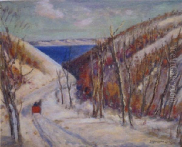 Untitled - Qu'appelle Winter And The Red Sleigh - view 1