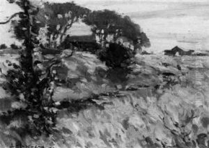 Rural Landscape With Farm Buildings by Henderson, James