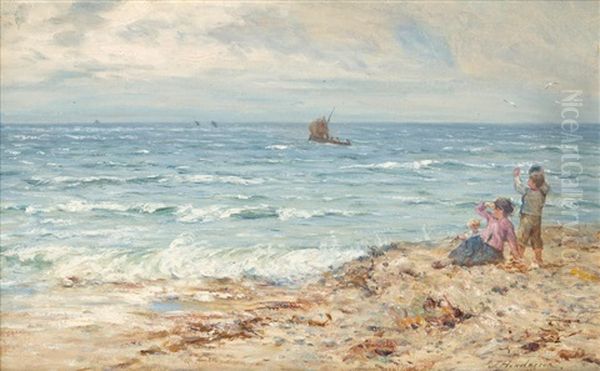 Children At The Seaside - view 1