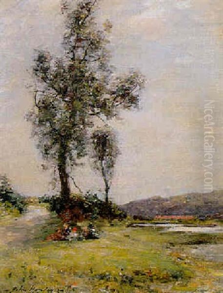 A Picnic By The River by John Henderson