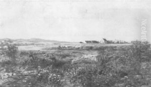English Or Scottish Landscape With Farm by John Henderson
