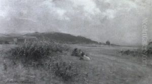 Children Resting By A Country Path Children Resting By A Country Path
