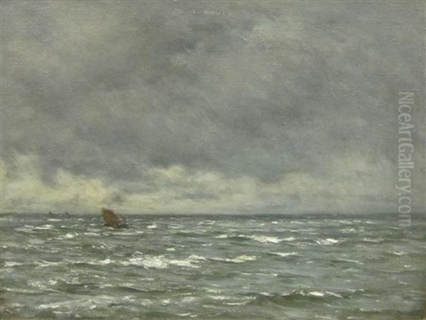 A Fishing Smack On The Open Sea - view 1