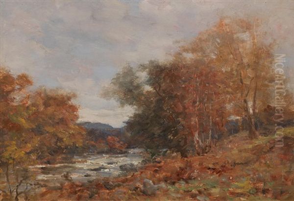River Landscape, Autumn - view 1