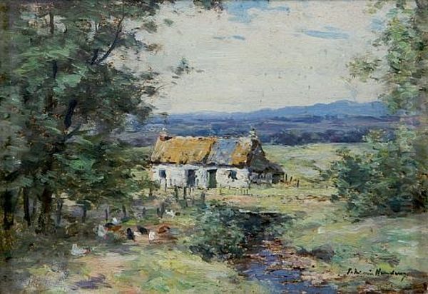 Poultry By A Cottage - view 1